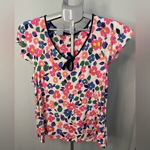 Kate Spade‎ Pink and Orange floral pajama top size large